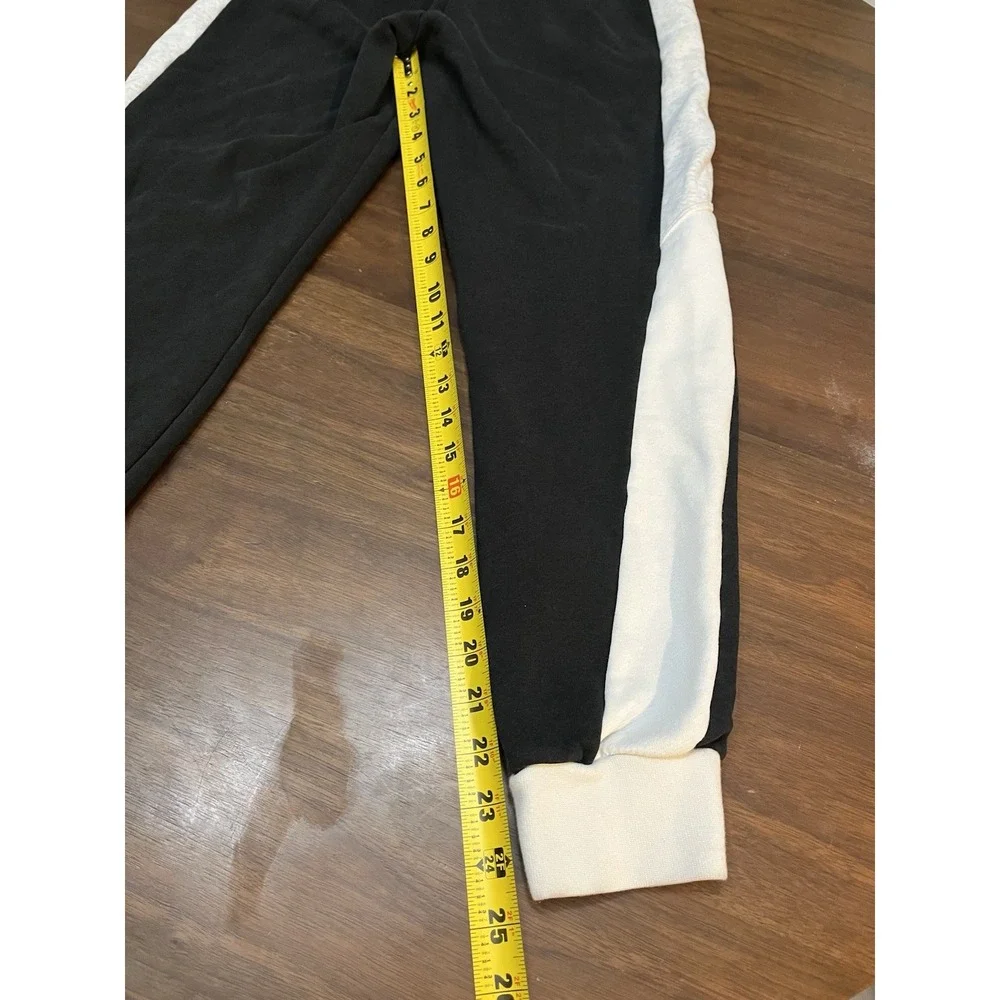Nike Air Men's S Jogger Pants Black White Fleece sweatpants CV8573-010